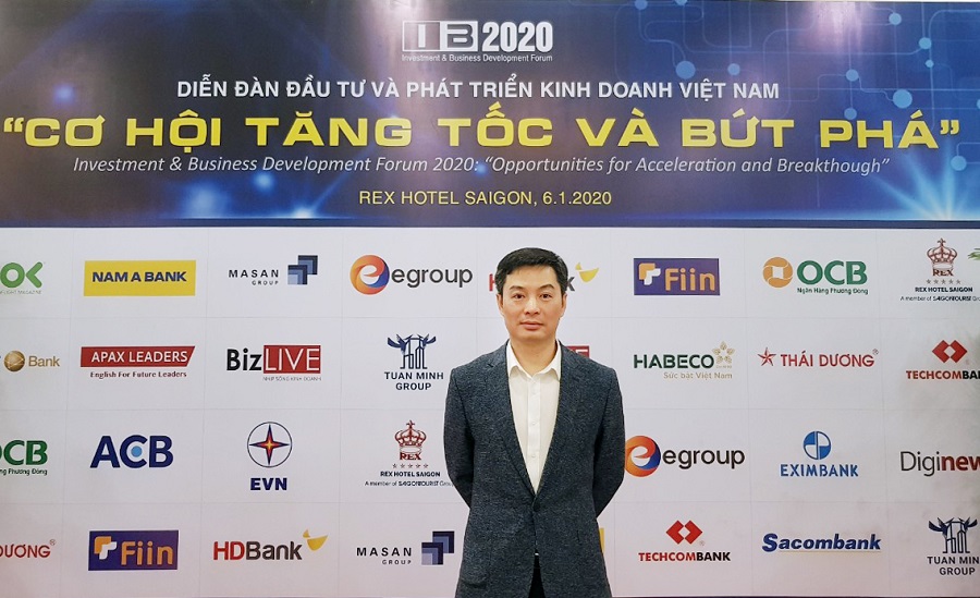 Ông Trần Việt Vĩnh - CEO công ty CP Đổi mới Công nghệ Tài chính Fiin tham gia diễn đàn đầu tư với tư cách là đại diện ưu tú và duy nhất của lĩnh vực Fintech.